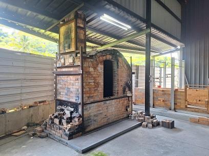 井陶瓷藝術中心於2022年砌築的鳳凰窯。（圖片提供／吳孟哲）